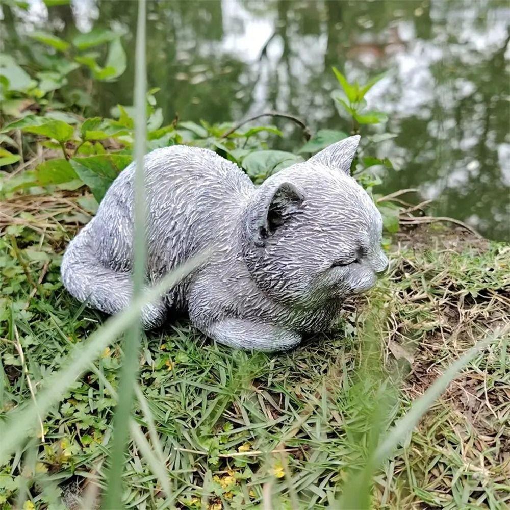 Durable Animal Statue Resin Resin Sculpture New Cat Statue