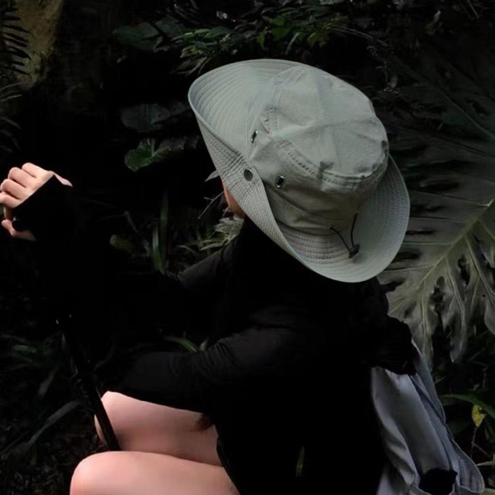 Waterproof Bucket Hat Wide Brim Mountaineering Caps Fashion Fisherman Hat Outdoor