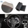 Для Renault Koleos Samsung QM5 2007-2014 Koleos 2008-2016 Аксессуары для интерьера автомобиля Накладка на руль Микрофибра Кожаная отделка