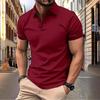 Мужской летний однотонный топ, популярная мода, короткие рукава, приталенный крой, европейский и американский стиль, короткие рукава