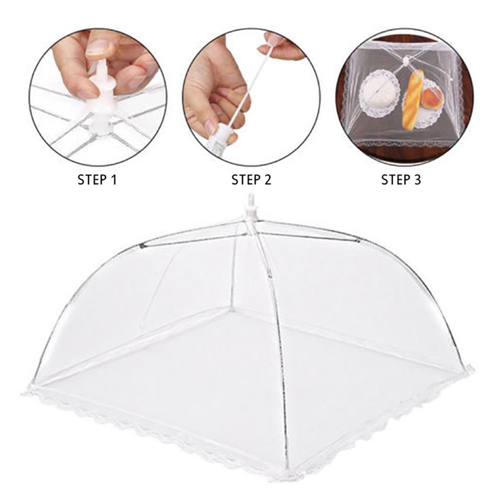 1 шт. портативный чехол для еды складной бытовой зонтик для еды пикник барбекю вечеринка противомоскитная сетка палатка кухонные гаджеты