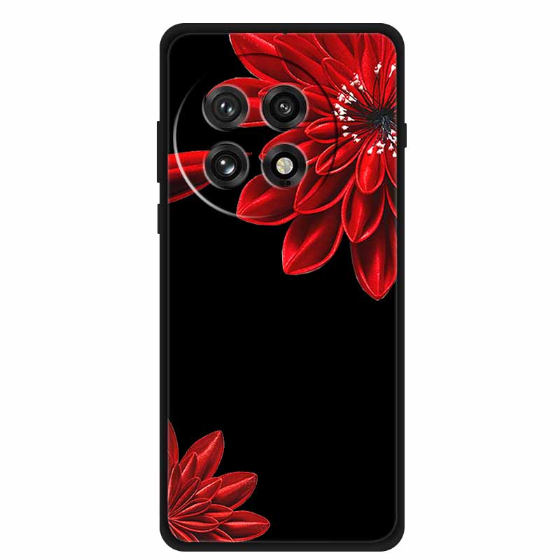 Черный силиконовый чехол для OnePlus 13 5G Чехол Мультяшный кот Мягкая задняя крышка для OnePlus Ace5 5G Ace 5 Pro 13R Чехол для телефона Оболочка Coque
