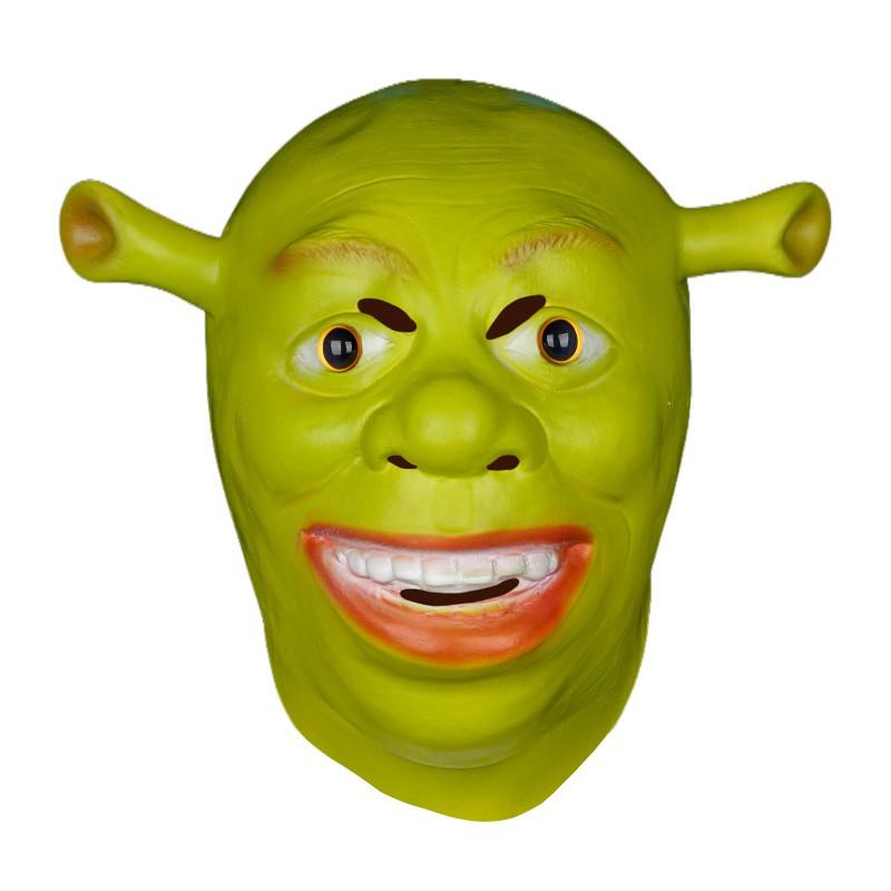 Shrek Latex Mask Christmas Halloween Costume Parties Funny Cosplay Prop