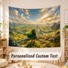 Custom Name Text Tapestry,Zelda Boho Wall Hanging, Decorative Backdrop Tapestry For Room