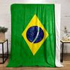 Brazilian Flag Blanket for all seasons blanket lunch break throw gift