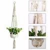 2PCS Macrame Jute Plant Hanger Flower Pot Holder Wall Art Garden Hanging Rope
