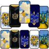 For iPhone 15 14 Xiaomi Redmi Note 13 12 11 10 Pro Max X 8 9 XR Samsung Galaxy S24 S23 A15 13C Huawei OPPO Girl Print Ukraine Flag Map Phone Case