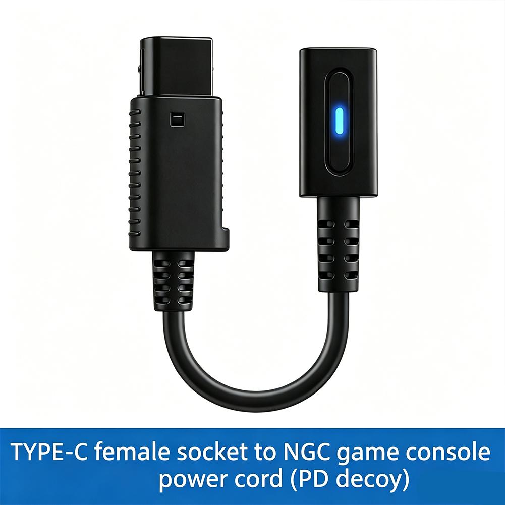 Зарядный кабель Type C PD для контроллера NGC, 45 Вт, USB C, шнур питания для Nintendo Game Cube, зарядный провод, кабель для консоли