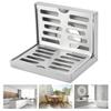L Shape Corner Floor Drain SUS304 Stainless Steel Wall Drain Modern Floor Drain  Bathroom