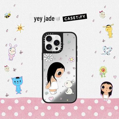 CASETIFY Зеркальный Черный Рамка MagSafe Чехол для iPhone 16 Pro Max