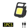 Portable Mini LED Flashlight Work Light Pocket Flashlight Key Chain Pocket Outdoor USB Mini Lamp Cob Work Light Camping Lantern