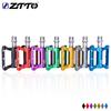 ZTTO 1Pair Universal Colorful Bike Pedals Aluminum Alloy Bicycle Flat Platform for Folding Mountain Road Bikes