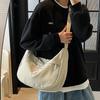 Simple Cloth Bag Versatile Female Messenger Bag Nylon Cloth Dumpling Bag Student Class Large Capacity Waterproof Shoulder Bag
