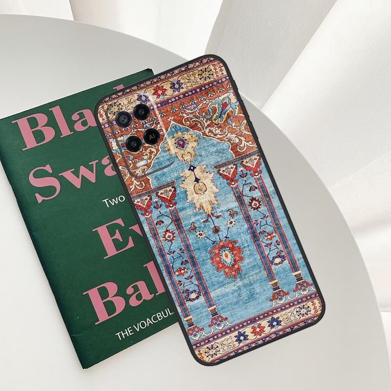 Чехол с цветочным узором в персидском стиле для Oppo A96 A76 A16 A15 A17 A52 A72 A54S A57S A58 A78 A98 A57 A77 A54 A74 A94