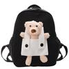 Cartoon Toddler School Backpack With Cute Bear Pendant And Lightweight Design
