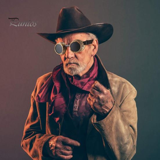 Очки в стиле стимпанк в стиле ретро, устойчивые к царапинам и ультрафиолету, винтажные классные очки на Хэллоуин для косплея на Хэллоуин