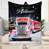Christmas Coca-cola Truck Customize Text Blanket Cozy Customizable Blanket Ultra-Soft Throw For Bedding Office Picnics Living Room