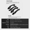 for Volkswagen VW Passat B8 2015~ 2016 Metallic Black Door Handle Cover Trim Car Cap Accessories Styling Stickers Decoration