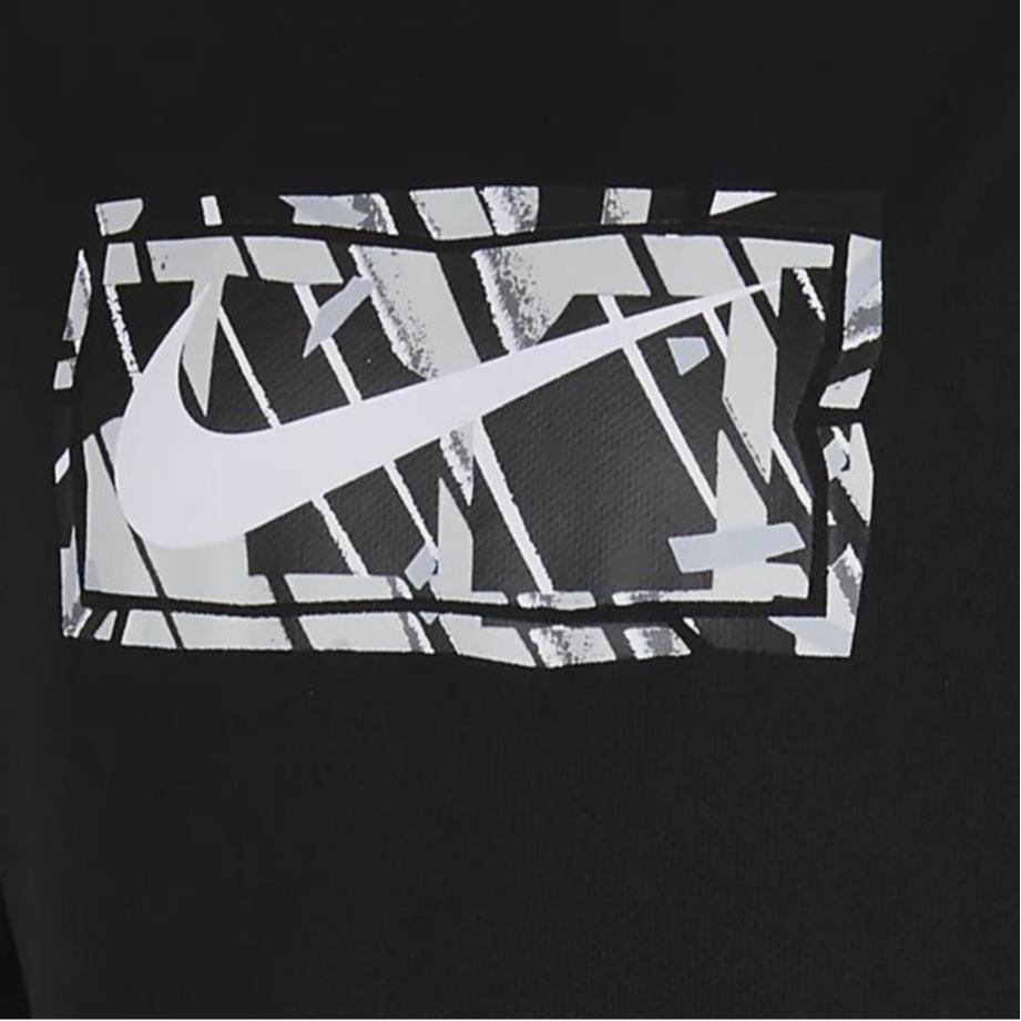 Nike Футболка с длинным рукавом и принтом логотипа Dri-FIT Multi, детские топы, цвет черный FD3927-010