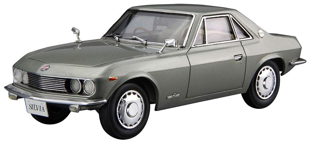 Aoshima Bunka Kyozai Scale Model Car Series 66 Nissan CSP311 Silvia 1966 Plastic Model 1/24 No.