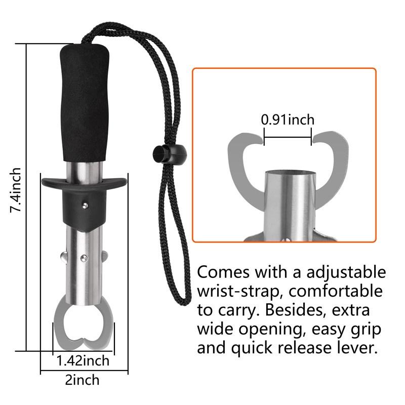 2 шт./лот, захват для рыбы, рыболовные плоскогубцы, набор зажимов, захват для губ, универсальный резак для лески для рыболовных снастей