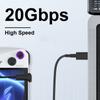 1/2 шт. Адаптер USB с углом 180 градусов PD140 Вт/100 Вт 20 Гбит/с USB-C (папа) к USB-C (мама) для ASUS Rog Ally/NS Switch
