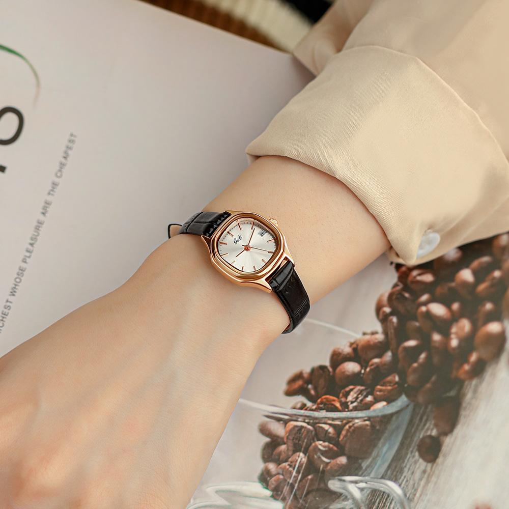 Новые часы женские Ins Style Niche Design ретро женские простые модные студенческие часы женские