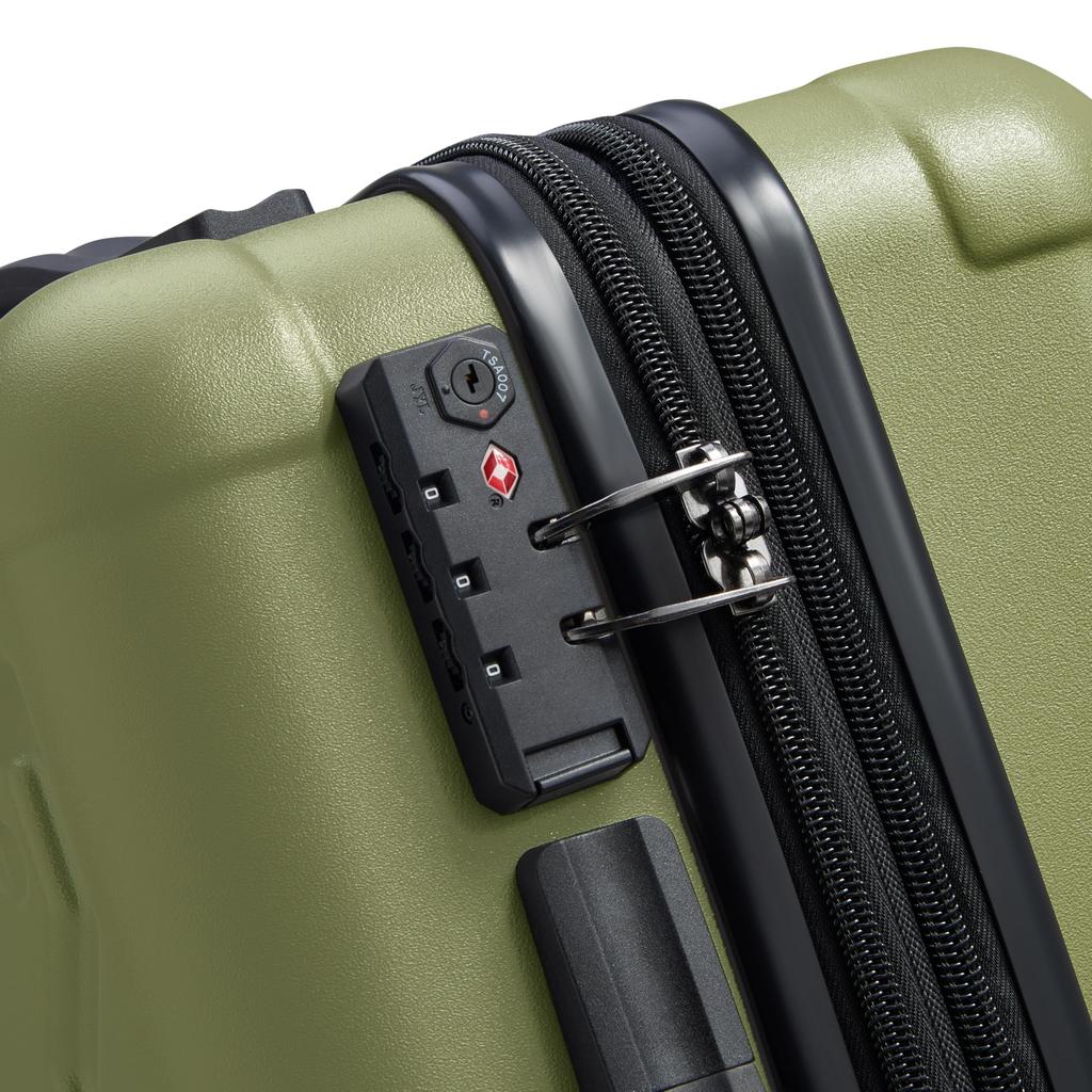 DELSEY PARIS JEEP Suitcase JH004C 55 4DW CAB EXP TR CA 34L 55cm Warranty TSA Lock Expandable Case Official Import J0374480103 Green 3.1kg 2-Year