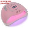 66pcs 280W Nail Drying Lamp For Nails UV Light Gel Polish Manicure Cabin Led Lamps Nails Dryer Machine Professional Equipment