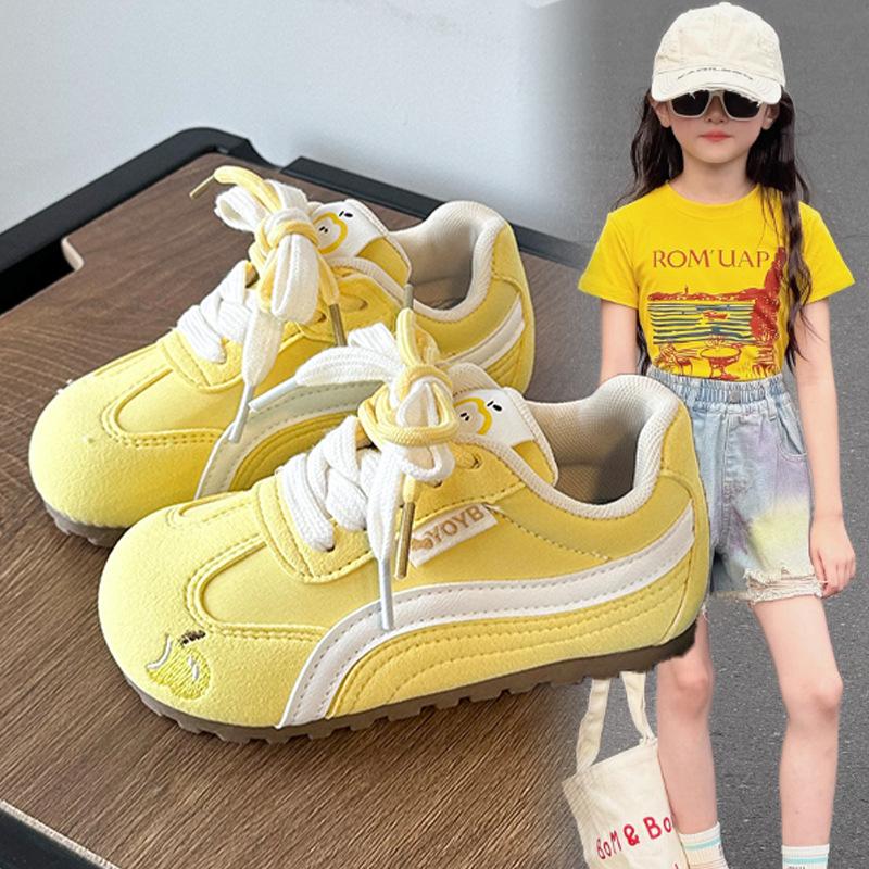 Girls' Shoes2026New spring collection: comfortable, soft-soled children's sneakers, versatile German training shoes, and casual skate shoes for girls