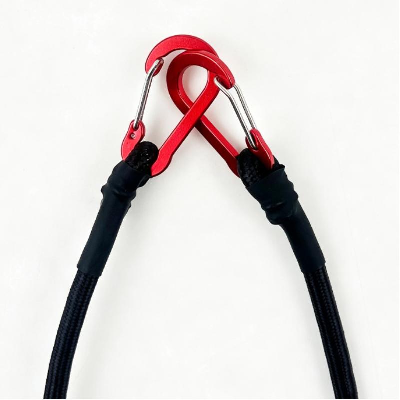 1Pcs Kayak Cycling Luggage Packing Ropes Heavy Duty Bungee Cord Elastic Tie Strap String Carabiner Hooks Camping Accessories