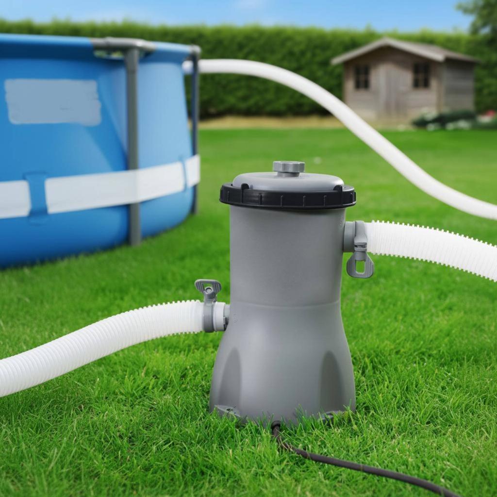 Elevated Ground Pool Pump High Filtration Strength Swimming Pool Filter Pump Outdoor Water Gear Resistant