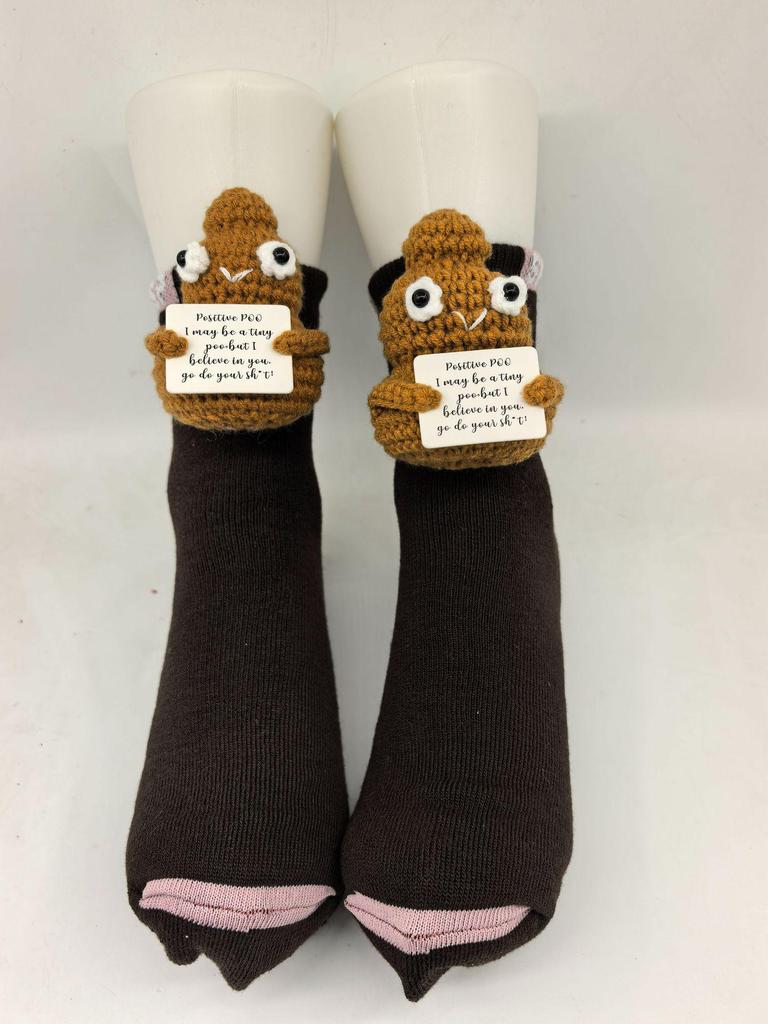 Уютные рождественские вязаные носки с животными - Теплые и милые для осени и зимы