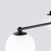 Lampa Sufitowa Nowoczesna Czarna Szklane Białe Kule Do Salonu Przedpokoju 3Xg9 8W Astral Sollux Lighting