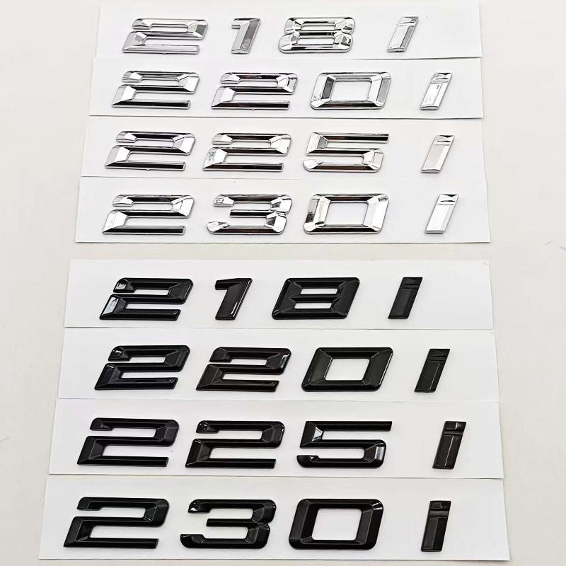 3D ABS Car Styling Logo 230i 220i 218i 225i Badge Sticker Rear Trunk Emblem For BMW 2 Series 230i 220i 218i 225i Accessories