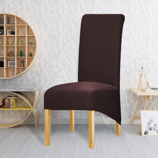 1/2/4/6 шт., эластичный чехол на стул размера XL, чехлы на стулья с длинной спинкой для Рождества, свадьбы, банкета, ресторана, отеля, столовой
