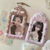 Kpop Держатель для фотокарточек Папка-альбом Держатель для фотокарточек 3-дюймовая папка для айдолов Дисплей для фотокарточек Брелок Защитный чехол Фотоальбомы