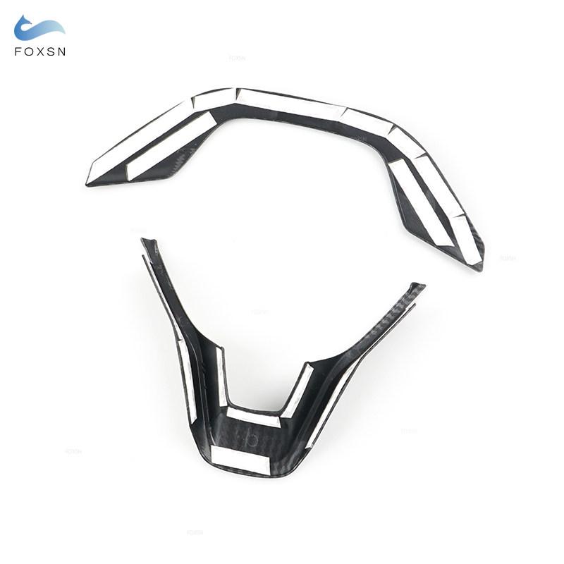 For Honda Accord 10 10th 2018 2010 Car Interior Steering Wheel Frame Cover Trim ABS Carbon Fiber Grain