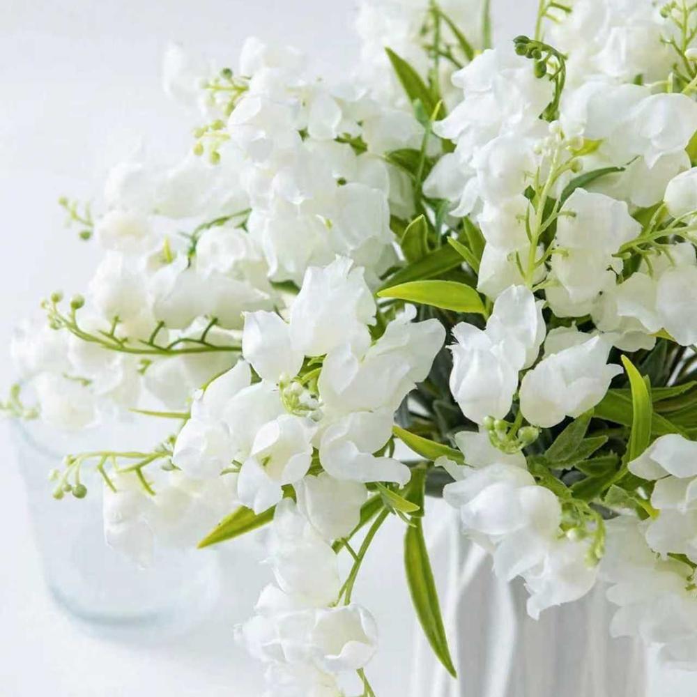 5/10Pcs Artificial Flowers Canterbury Bells Christmas Home Room Vase Table Decor Outdoor Garden Bonsai Festival Wedding Gift Box