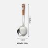 Thickened Domestic Kitchen Drain and Oil-separated Noodles Dumpling Spoon