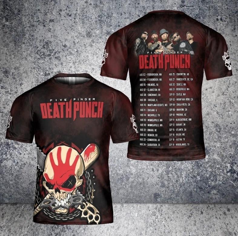 Five Finger Death Punch AOP 3D T-Shirt gift for Fan PP3D052