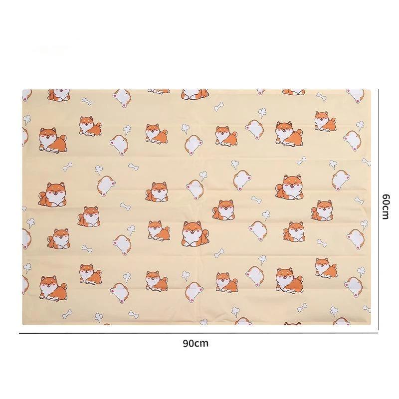 Многоразовый охлаждающий коврик для домашних животных Водонепроницаемая гелевая подкладка для собак и кошек Летний Нетоксичный Прохладный коврик-кровать