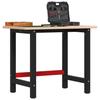 VidaXL Workbench 100x60x81.5 Cm Solid Beech Wood Rectangular, Work Table, Workstation, Work Table In 3309660
