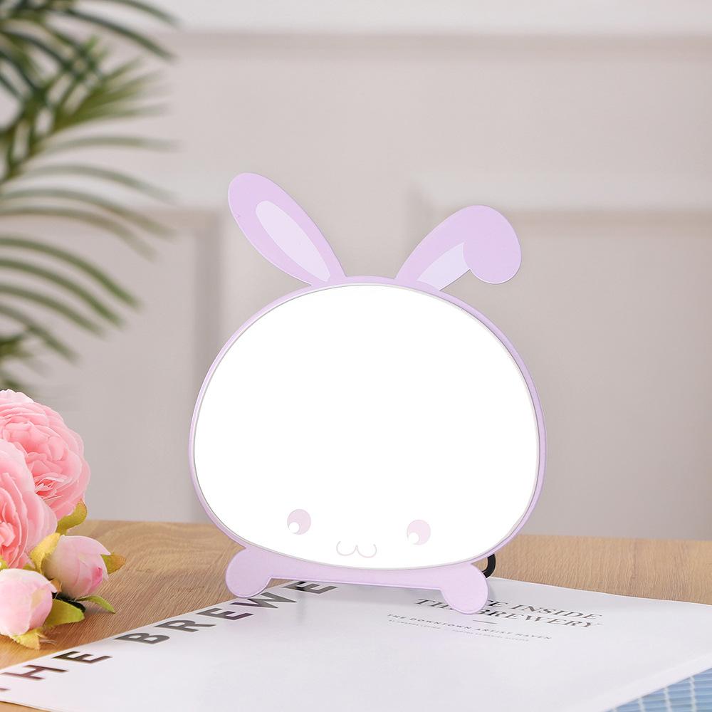 Cute Cartoon Rabbit Makeup Mirror Creative Bedroom Desktop Single-sided Bedroom Desktop Decoration