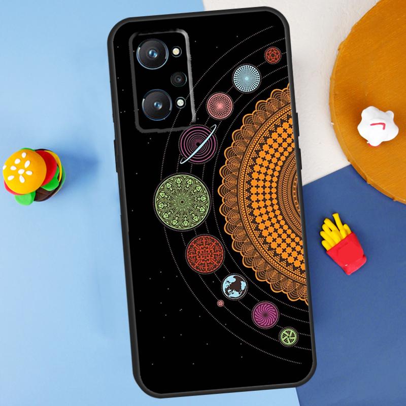 Космос Солнечная система Планеты Вселенная Для Realme GT7 Pro GT 6T 6 5 C67 C61 C55 C53 C51 C21Y C25S C75 10 11 12 13 14 Pro Plus Чехол