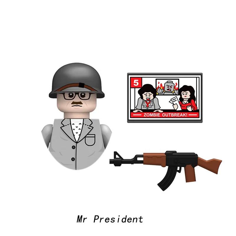 Детские игрушки, мультяшные фигурки, американский ковбой в стиле вестерн, миниатюрное оружие, конструктор, строительные блоки, подарки на праздники для мальчиков.