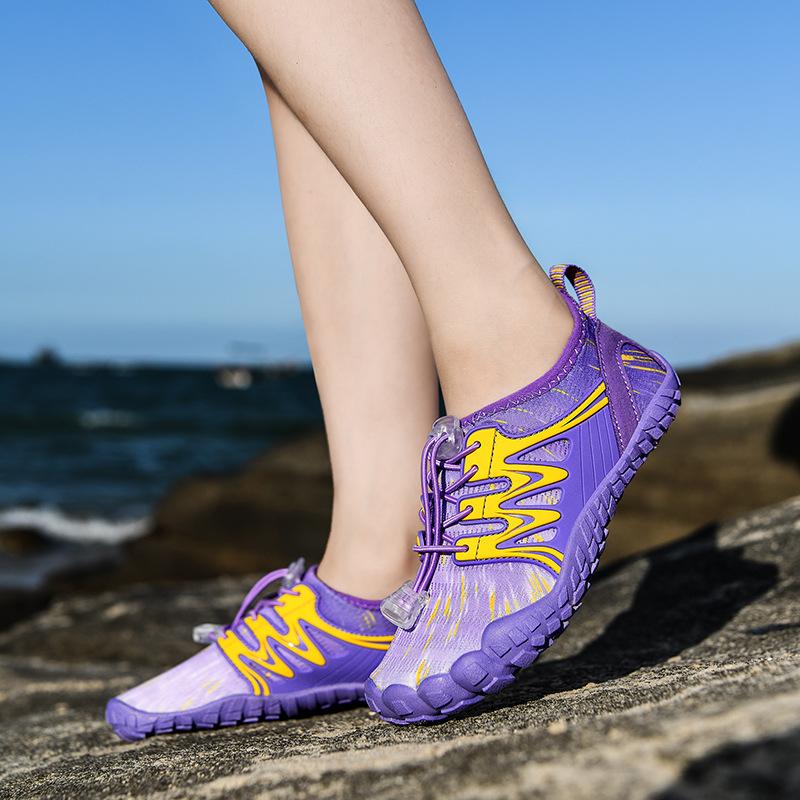 Водные виды спорта Мальчики и девочки Уличная обувь для трекинга по ручьям Обувь для плавания в море Пляжная обувь Пятипальцевая обувь для вейдинга Пляжная обувь