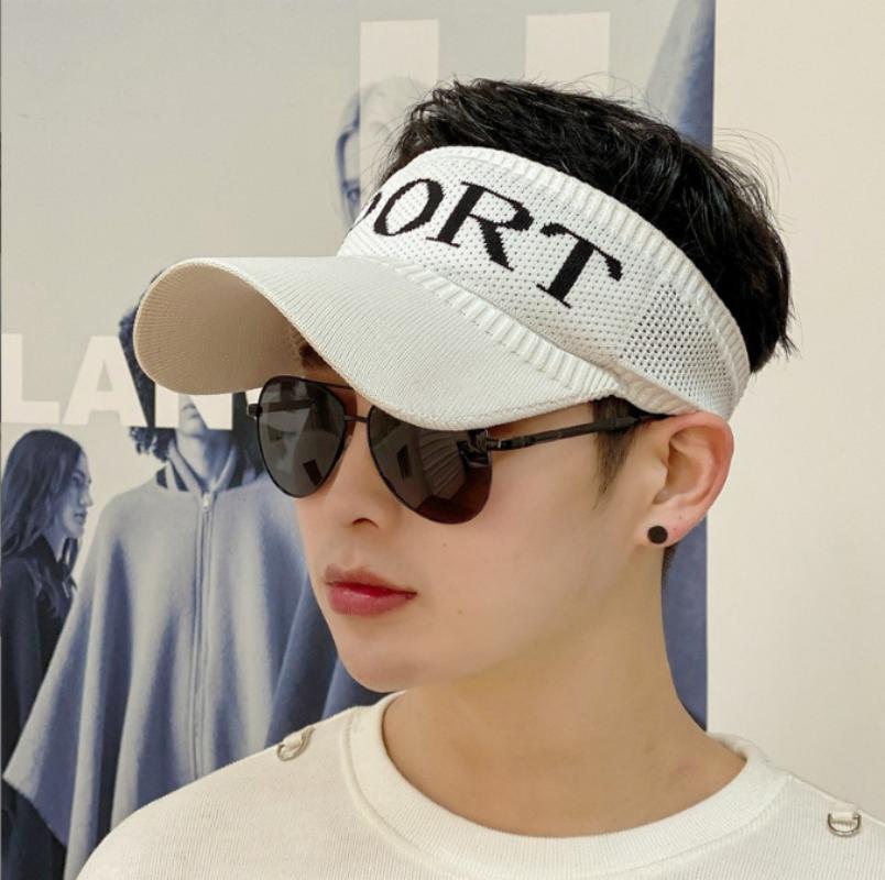 Полая мужская и женская спортивная женская трендовая кепка с утиным языком, новая шляпа от солнца, корейская легкая дышащая уличная впитывающая кепка