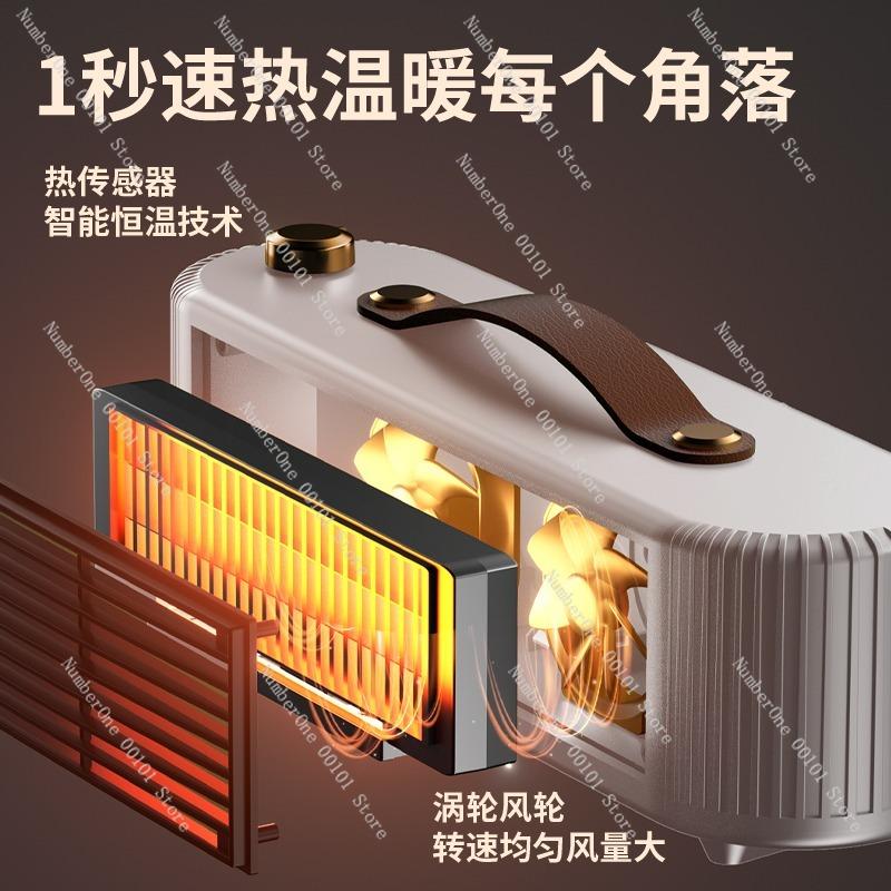 Mini Desktop Warm Air Blower,Portable Silent Heater for Home or Office,Energy-Efficient Small Space Heating Fan for Hands Feet