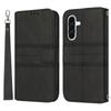 For Samsung Galaxy A17 5G/A17 4G/A26 5G Case Wallet Skin-Touch Leather Imprinted Phone Cover with Wrist Strap